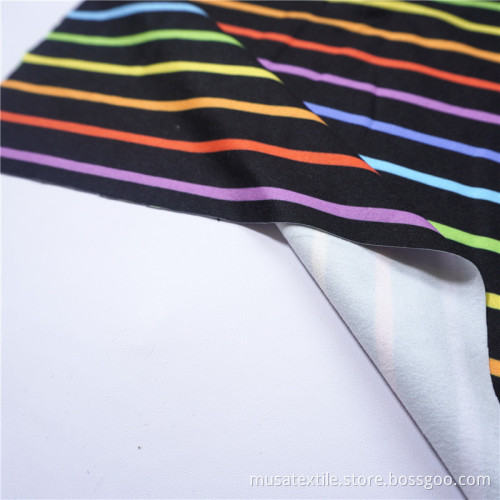 Tissu en polyester à double brosse imprimée numérique
